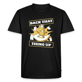 Sauvegarder cette chose vers le haut Informaticien des opérations informatiques - T-shirt Premium bio Homme - noir - Devant - Nico (187cm)