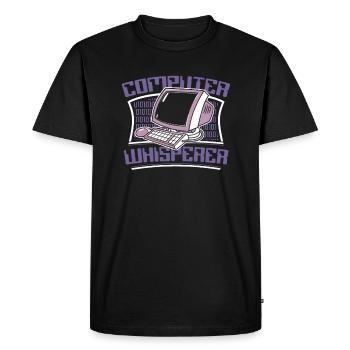 Computer Whisperer Admin Administrateur des opérations informatiques - T-shirt Premium bio Homme - noir - Devant - Nico (187cm)