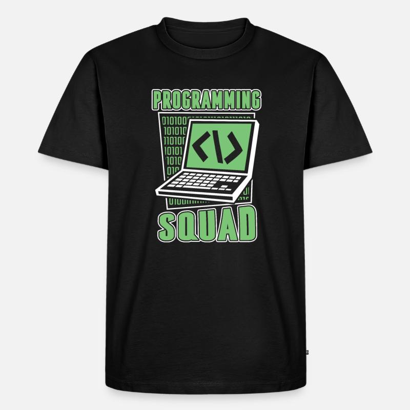 Développeur logiciel Programming Squad - T-shirt Premium bio Homme - noir