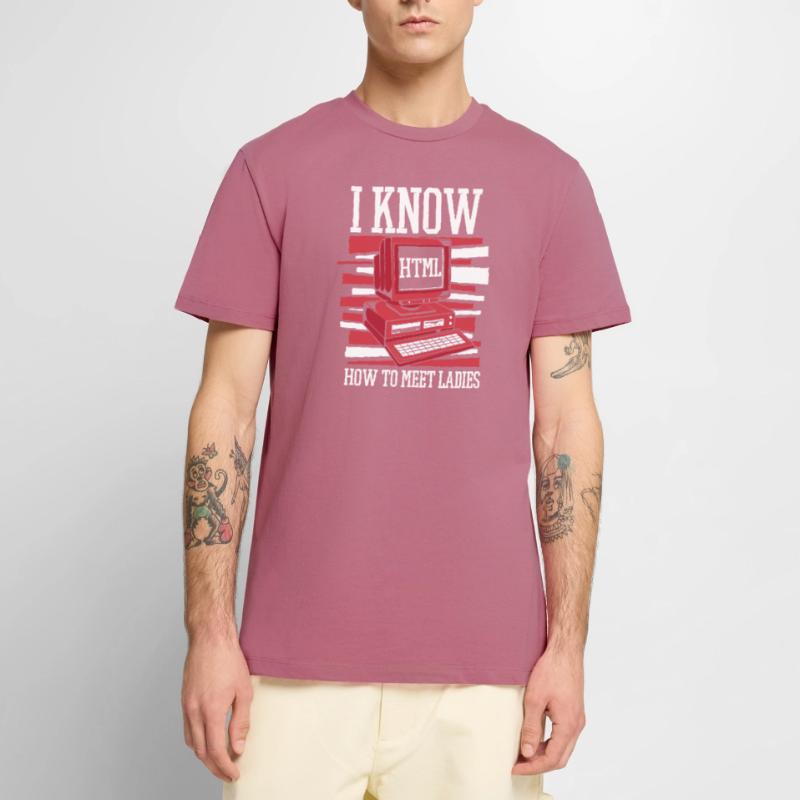 Je sais chaud pour rencontrer des dames Developer Coder T-shirt Premium bio Homme
