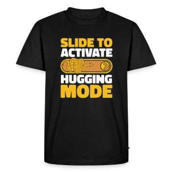 Slide To Activate Hugging Mode Python Banana Ball - Men's Premium Organic T-Shirt - black - Front - Nico (187cm)