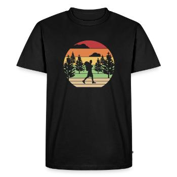 Trekking Mountain Hiking Hiking Hiking Hiking - Men's Premium Organic T-Shirt - black - Front - Nico (187cm)