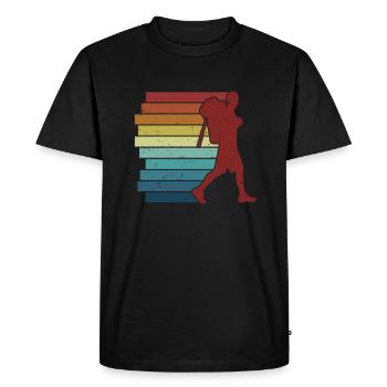 Randonnée Trekking Randonnées Randonnées Randonnées - T-shirt Premium bio Homme - noir - Devant - Nico (187cm)