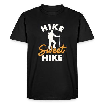Randonnée Douce Randonnée Randonnée Randonnée Randonnée en montagne - T-shirt Premium bio Homme - noir - Devant - Nico (187cm)