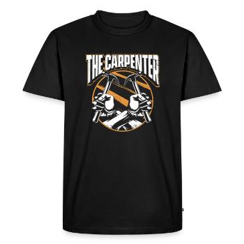 The Carpenter Carpenter Wood Mechanic Carpenter - Men's Premium Organic T-Shirt - black - Front - Nico (187cm)