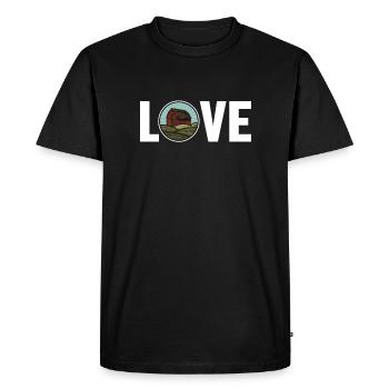 Love Agriculture Agriculteur Biologique Agriculteur Agronome - T-shirt Premium bio Homme - noir - Devant - Nico (187cm)