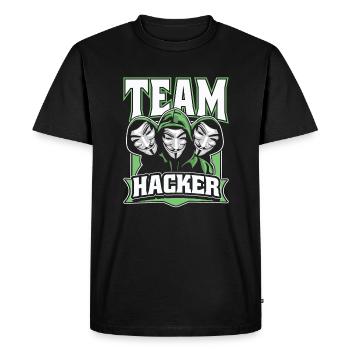 Team Hacker Social Engineering Phishing Sniffer - T-shirt Premium bio Homme - noir - Devant - Nico (187cm)