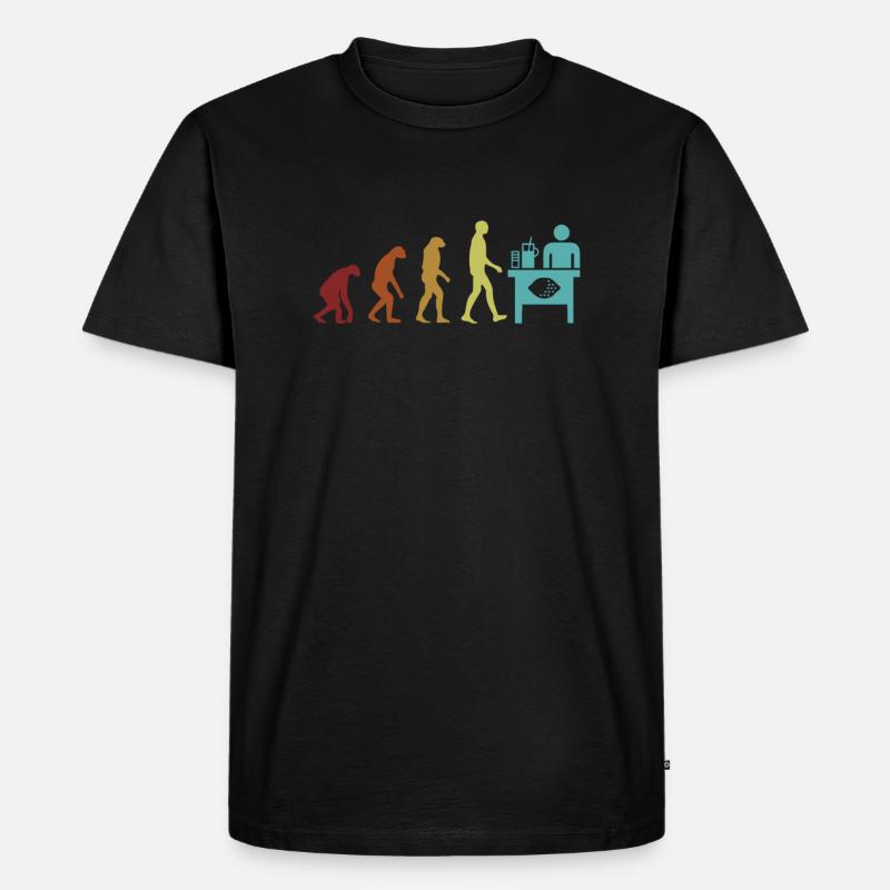 Lemonade Stand Evolution Limonade Liebhaber - Männer Premium Bio T-Shirt - Schwarz