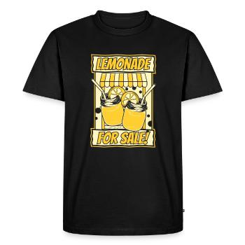 Lemonade For Sale Lemonade Seller Lemonade - Men's Premium Organic T-Shirt - black - Front - Nico (187cm)