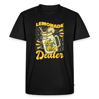 Lemonade Dealer Lemonade Lemonade - Men's Premium Organic T-Shirt - black - Front - Nico (187cm)