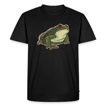 Rainette Crapaud Têtard Grenouille reproductrice Grenouille - T-shirt Premium bio Homme - noir - Devant - Nico (187cm)