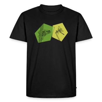 Crapaud têtard, rainette, éleveur de grenouilles, grenouille - T-shirt Premium bio Homme - noir - Devant - Nico (187cm)