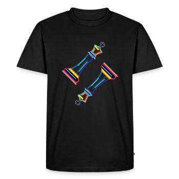 Grandmaster Queen Player Professional Chess - Men's Premium Organic T-Shirt - black - Front - Nico (187cm)