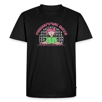 Programming Queen Software Developer - Men's Premium Organic T-Shirt - black - Front - Nico (187cm)