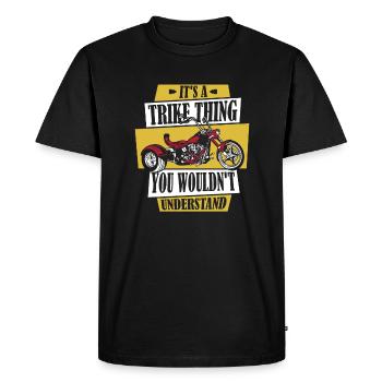 It's A Trike Thing Threewheeler Trikebike Triker - Men's Premium Organic T-Shirt - black - Front - Nico (187cm)