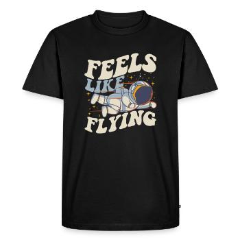 On dirait voler le cosmonaute vaisseau spatial Taikonaut - T-shirt Premium bio Homme - noir - Devant - Nico (187cm)