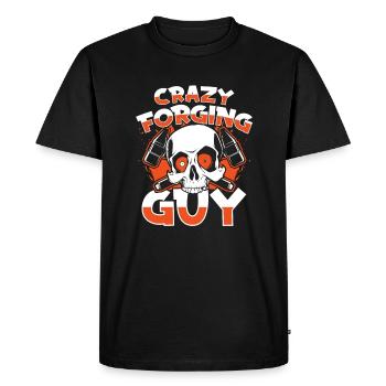 Forge folle Guy Kunstschmied Forger forgeron - T-shirt Premium bio Homme - noir - Devant - Nico (187cm)