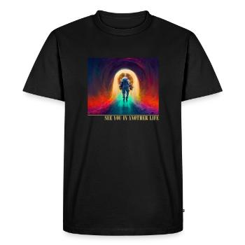 Rendez-vous dans un autre vaisseau spatial de vie Taikonaut - T-shirt Premium bio Homme - noir - Devant - Nico (187cm)