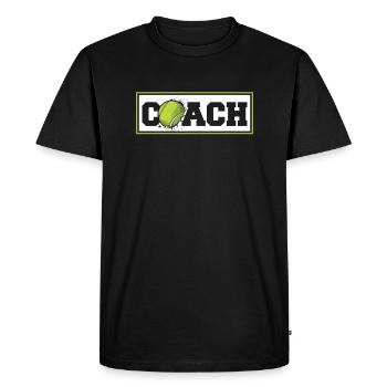 Coach Lover Player Professional Trainer Tennis - Men's Premium Organic T-Shirt - black - Front - Nico (187cm)
