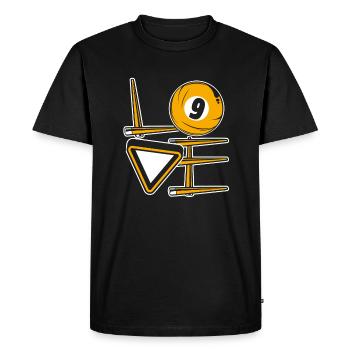 Love Snooker Billiard Table Billiards - Men's Premium Organic T-Shirt - black - Front - Nico (187cm)