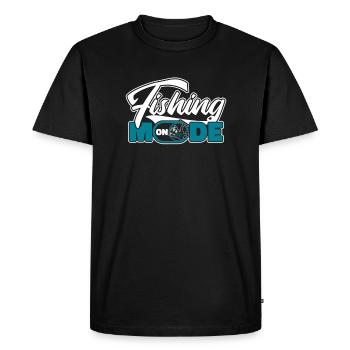 Mode de pêche sur les pêcheurs en haute mer Pêcheurs à la mouche - T-shirt Premium bio Homme - noir - Devant - Nico (187cm)
