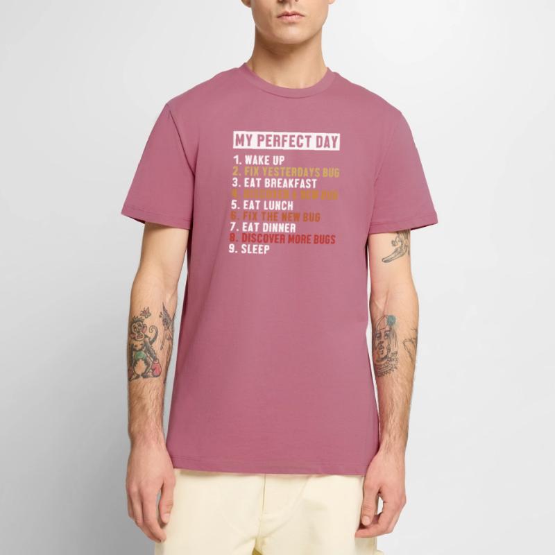 Correction de bugs Perfect Day Développeur Codeur Programmeur T-shirt Premium bio Homme