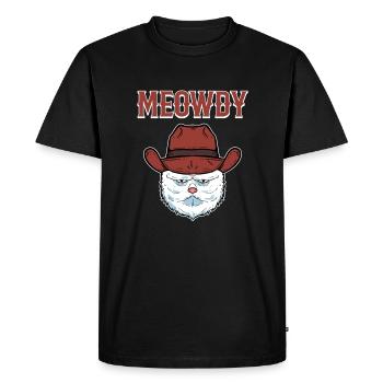 Meowdy Kitten Domestic Cat Kitty Kitty - Men's Premium Organic T-Shirt - black - Front - Nico (187cm)