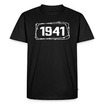 Vintage Fabriqué En 1941 - Anniversaire 83 ans - T-shirt Premium bio Homme - noir - Devant - Nico (187cm)