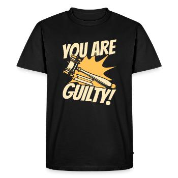 Vous êtes coupable Conseiller juridique Procureur général - T-shirt Premium bio Homme - noir - Devant - Nico (187cm)