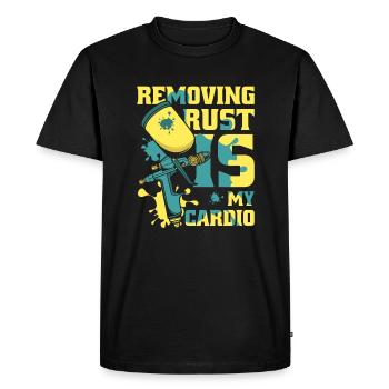 Removing Rust Is My Cardio Vehicle Car Spray Car - Men's Premium Organic T-Shirt - black - Front - Nico (187cm)