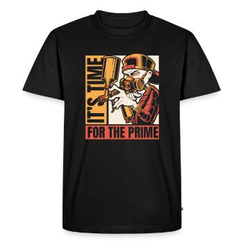 It's Time For The Prime Car Spray Automotive Car - Men's Premium Organic T-Shirt - black - Front - Nico (187cm)