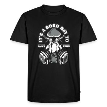 Bonne journée pour peindre des voitures Automobile Véhicule Voiture - T-shirt Premium bio Homme - noir - Devant - Nico (187cm)