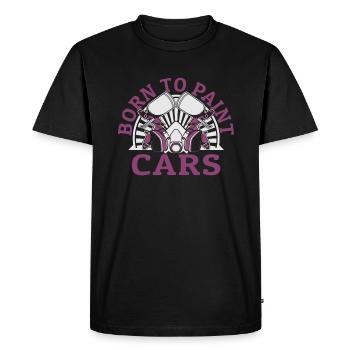 Born To Paint Cars Automotive Vehicle Car Spray - Men's Premium Organic T-Shirt - black - Front - Nico (187cm)