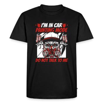 En mode peinture de voiture Ne me parlez pas Véhicule Voiture - T-shirt Premium bio Homme - noir - Devant - Nico (187cm)