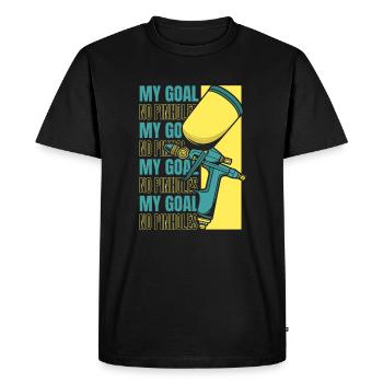 My Goal No Pinholes Vehicle Car Spray Automotive - Men's Premium Organic T-Shirt - black - Front - Nico (187cm)