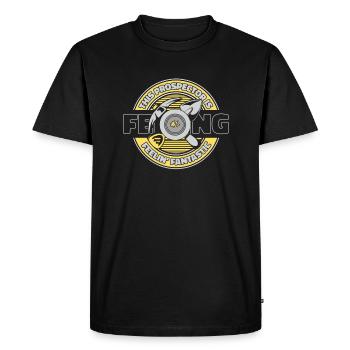 Ce prospecteur se sent fantastique mineur d’or - T-shirt Premium bio Homme - noir - Devant - Nico (187cm)