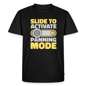 Slide To Activate Panning Mode Miner Prospector - Men's Premium Organic T-Shirt - black - Front - Nico (187cm)