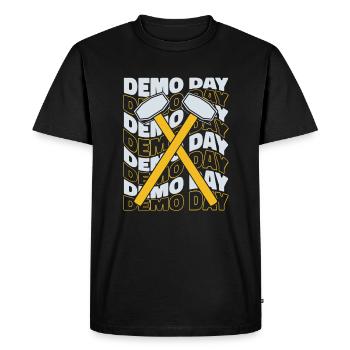 Demo Day Home Wrecker Demolition Contractor House - Men's Premium Organic T-Shirt - black - Front - Nico (187cm)