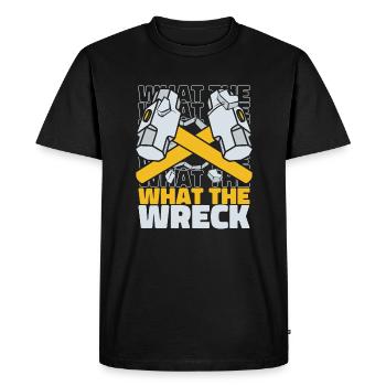 What The Wreck Home Improvement Experts House - Men's Premium Organic T-Shirt - black - Front - Nico (187cm)
