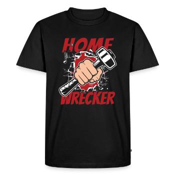 Home Wrecker Home Improvement Home Wrecker House - Men's Premium Organic T-Shirt - black - Front - Nico (187cm)