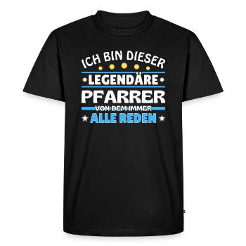 I'm this legendary - - Men's Premium Organic T-Shirt - black - Front - Nico (187cm)