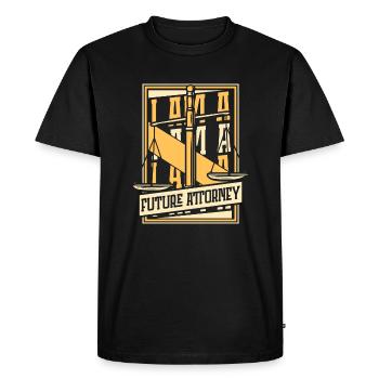 Je suis un futur avocat Études juridiques Faculté de droit - T-shirt Premium bio Homme - noir - Devant - Nico (187cm)