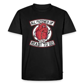 All Patched Up And Ready To Go Pacemakers Open - Men's Premium Organic T-Shirt - black - Front - Nico (187cm)