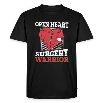 Cathéter Warrior de chirurgie à cœur ouvert - T-shirt Premium bio Homme - noir - Devant - Nico (187cm)