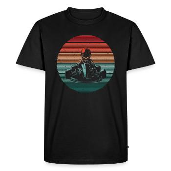 Go-Kart Motorsport Karts Garçons Kart Race Hommes - T-shirt Premium bio Homme - noir - Devant - Nico (187cm)