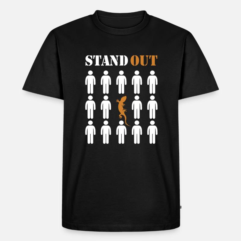 Herausragender Eidechsen-Gekkota-Schopfgecko-Experte - Männer Premium Bio T-Shirt - Schwarz