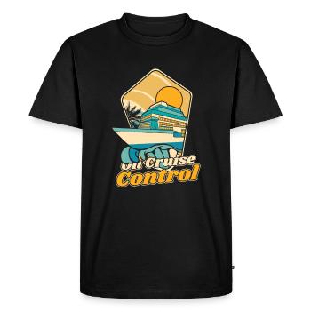 On Cruise Control Cruise Ship Cruising Crew - Men's Premium Organic T-Shirt - black - Front - Nico (187cm)
