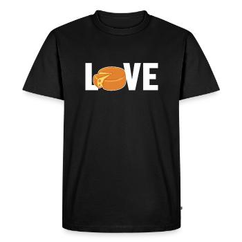 Gouda Love Queso Fromager Amant Gouda - T-shirt Premium bio Homme - noir - Devant - Nico (187cm)