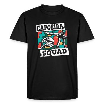 Danse de l’équipe de capoeira Ginga Capoeirista - T-shirt Premium bio Homme - noir - Devant - Nico (187cm)