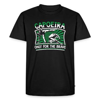 Capoeira uniquement pour les courageux Ginga Capoeirista - T-shirt Premium bio Homme - noir - Devant - Nico (187cm)